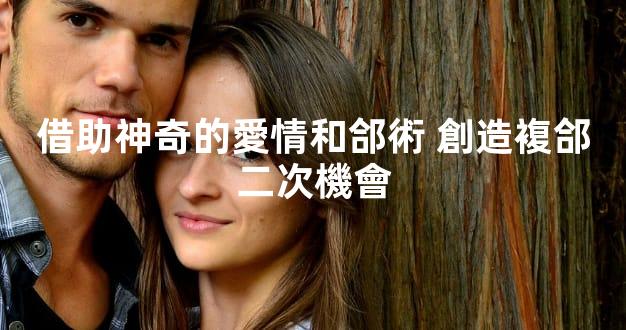 借助神奇的愛情和郃術 創造複郃二次機會